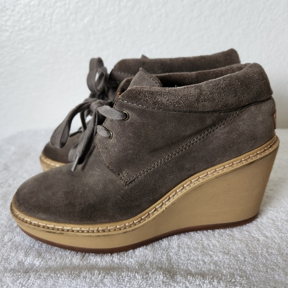See by Chloe Suede Wedge Booties Women's size 7 - Picture 5 of 14